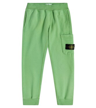 Logo cotton sweatpants | Stone Island Junior