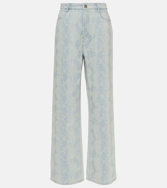 Jeans a gamba larga con stampa | Dion Lee