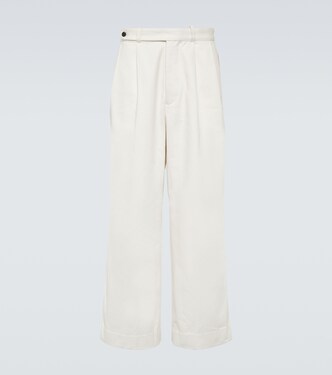 Skunk Tail cotton wide-leg pants | Bode