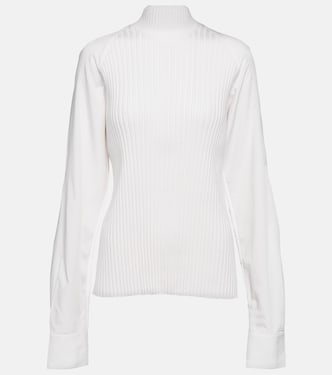 Ribbed-knit turtleneck wool-blend top | Toteme
