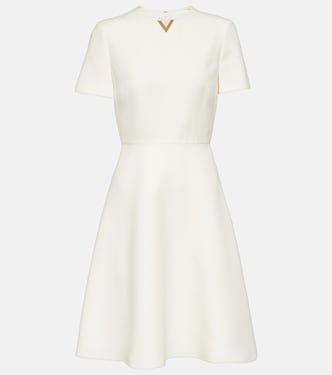 فستان قصير من الصوف والحرير | Valentino