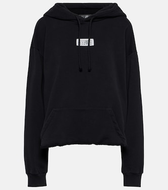 Logo cotton jersey hoodie | MM6 Maison Margiela