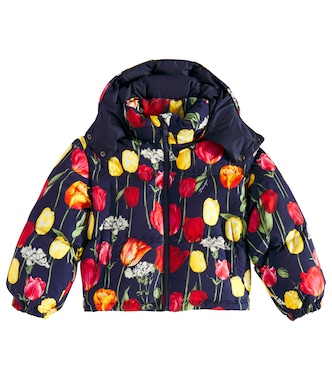 Floral down jacket  | Dolce&Gabbana Kids