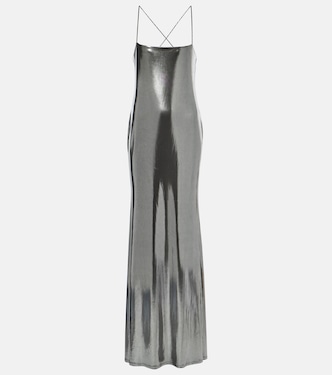 Metallic jersey gown | The Sei