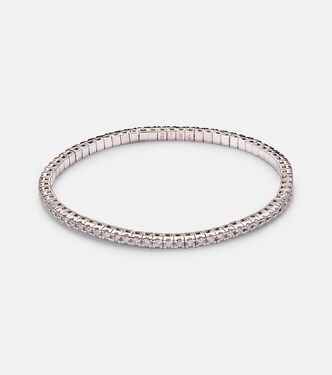 18kt white gold tennis bracelet with diamonds | Shay Jewelry