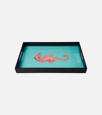 Seahorse lacquered wooden tray | Les-Ottomans
