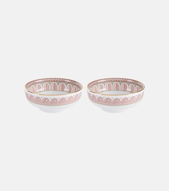 Set of 2 porcelain snack bowls  | La DoubleJ