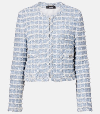 Chaqueta cropped Medusa de tweed | Versace
