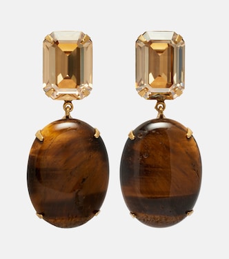 Xiomara embellished gold-plated earrings | Jennifer Behr
