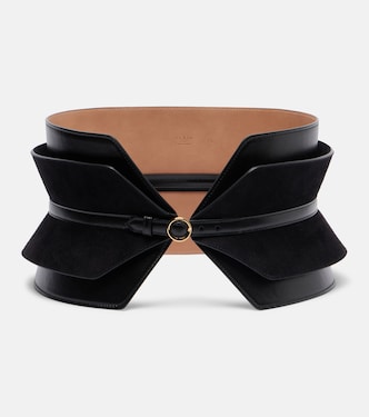 Bustier leather and suede belt | Alaïa