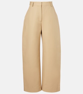Cotton satin wide-leg pants | Acne Studios