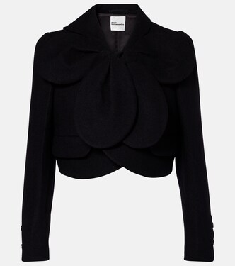 Chaqueta cropped de lana | Noir Kei Ninomiya
