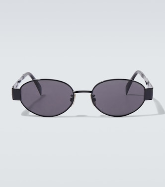 Triomphe Metal 01 oval sunglasses | Celine Eyewear