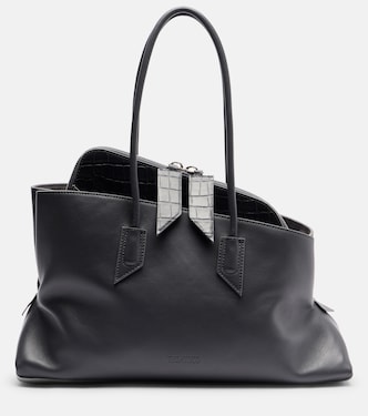 La Passeggiata Medium leather tote bag | The Attico