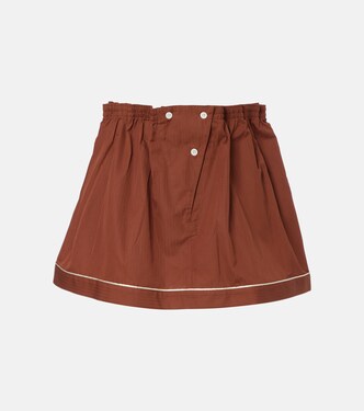 Striped cotton miniskirt | Prada