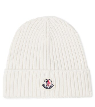 Logo virgin wool beanie | Moncler Enfant