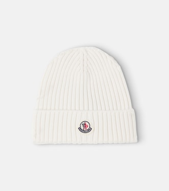 Logo virgin wool beanie | Moncler Enfant