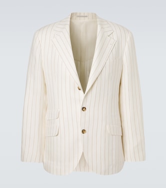 Blazer aus Leinen-Twill | Brunello Cucinelli
