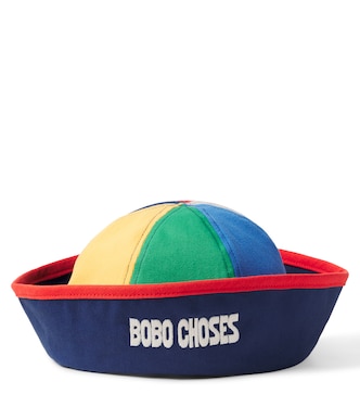 Logo colorblock cotton sailor hat | Bobo Choses