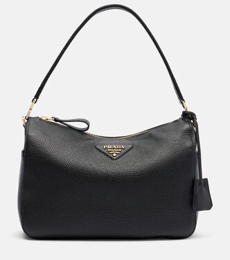 Medium leather shoulder bag | Prada