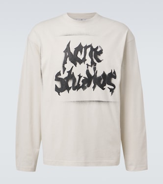 Logo cotton-blend jersey T-shirt | Acne Studios