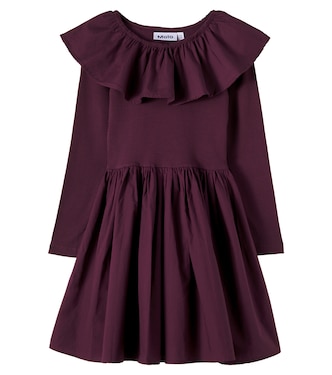 Cille cotton jersey and poplin dress | Molo