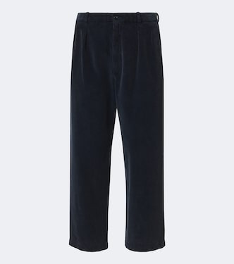 Pantalones rectos Tuxo de pana de algodón | The Row