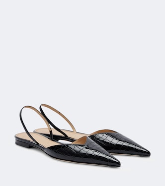 Slingback-Ballerinas Victoria aus Leder | Victoria Beckham