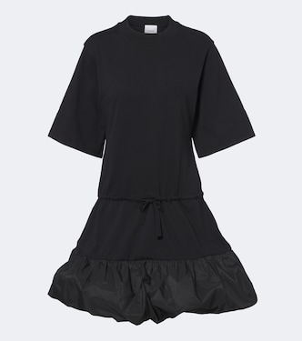 Faille-trimmed cotton minidress | Patou