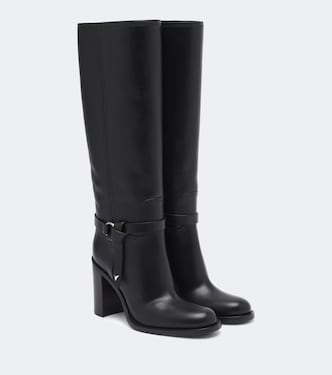 Leather knee-high boots | Fendi