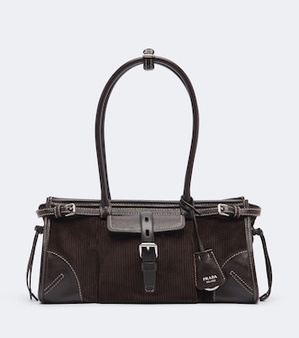 Schultertasche Prada Bonnie Medium aus Cord | Prada