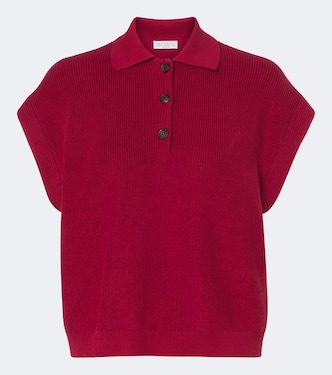 Cotton polo sweater | Brunello Cucinelli
