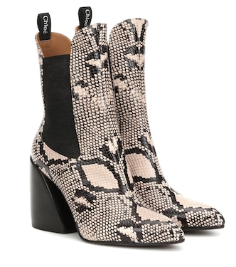 Stivaletti Wave in pelle stampata | Chloé