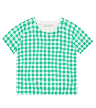 Albane gingham cotton T-shirt | Bonpoint