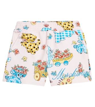 Printed jersey shorts | Moschino Kids