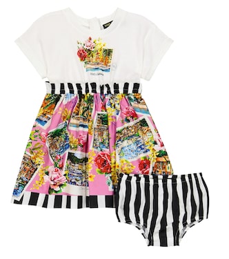 Baby Portofino dress and bloomers set | Dolce&Gabbana Kids