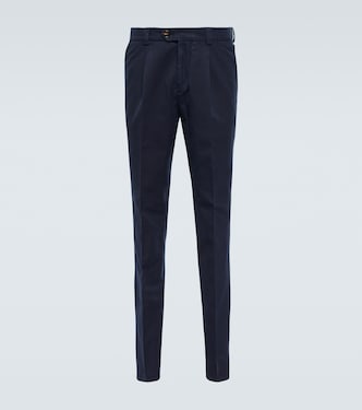 Cotton gabardine slim pants | Brunello Cucinelli