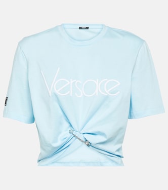 1978 Re-Edition logo cotton crop top | Versace