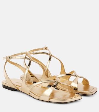 Ayla metallic leather sandals | Jimmy Choo