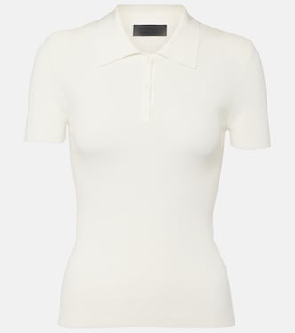 Ribbed-knit cotton polo shirt | Nili Lotan