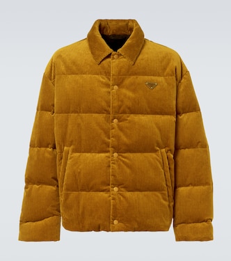 Cotton corduroy puffer jacket | Prada