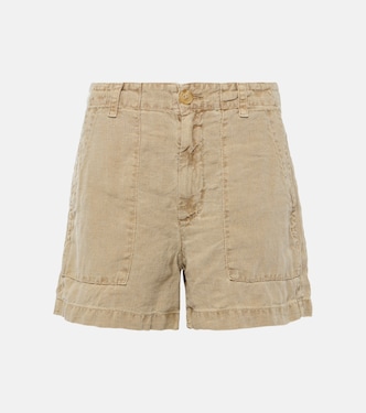 Fallon linen shorts | Velvet