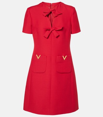 Crepe Couture bow-detail minidress | Valentino
