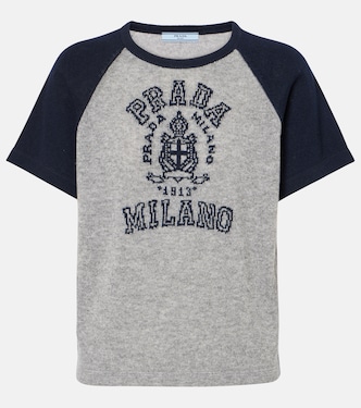T-Shirt aus Kaschmir | Prada
