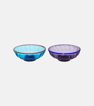 Luxury set of 2 glass nut bowls | La DoubleJ