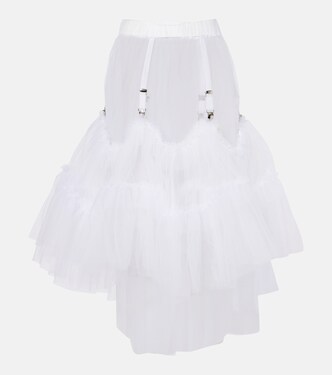 Sheer tulle midi skirt | Noir Kei Ninomiya