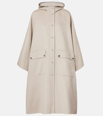 Hooded cashmere cape | Brunello Cucinelli