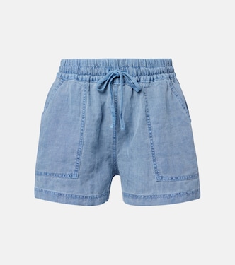 Sutton linen shorts | Velvet
