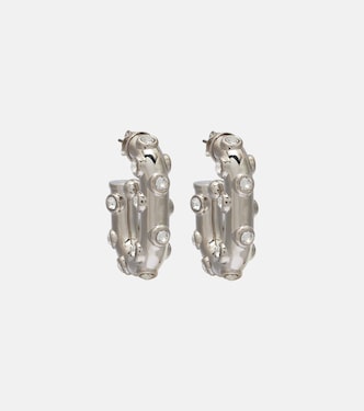 Crystal-embellished hoop earrings | Rabanne