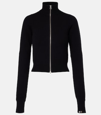 N°302 Lemon cashmere-blend zip-up jacket | Extreme Cashmere